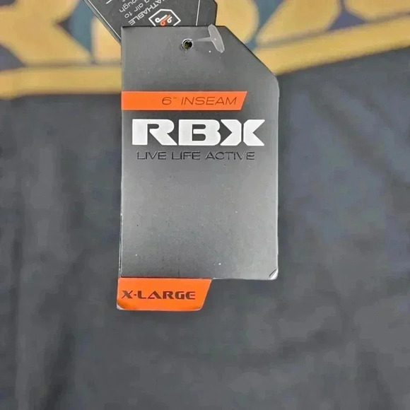 RBX Boxer Briefs black 6" inseam NWT Large or XL - Picture 5 of 7